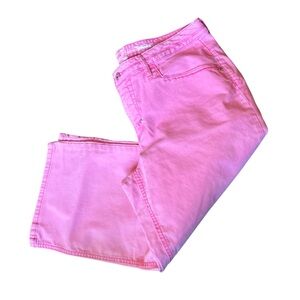 Squeeze Ankle-Length Jeans in Pink